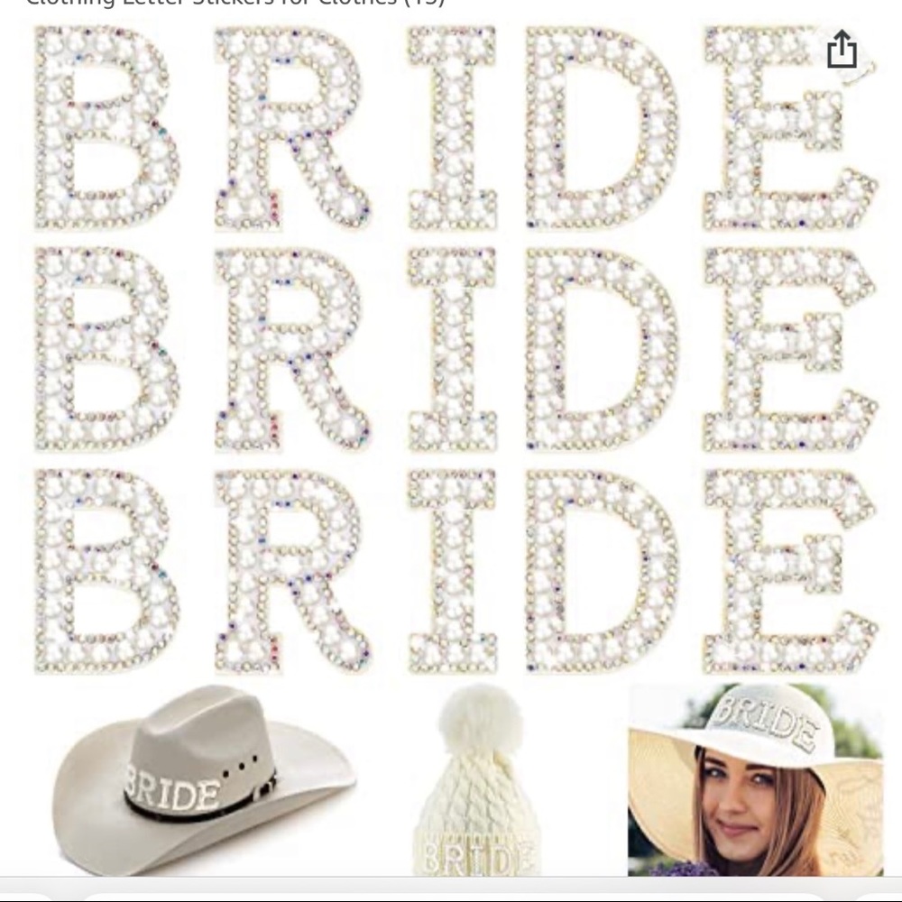 BRIDE sweatshirts! So cute to wear before your wedding day!